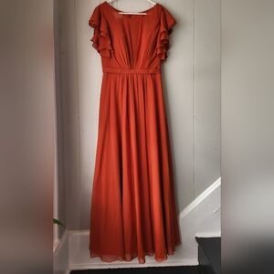 Azazie Daphne Dress Color Peprika